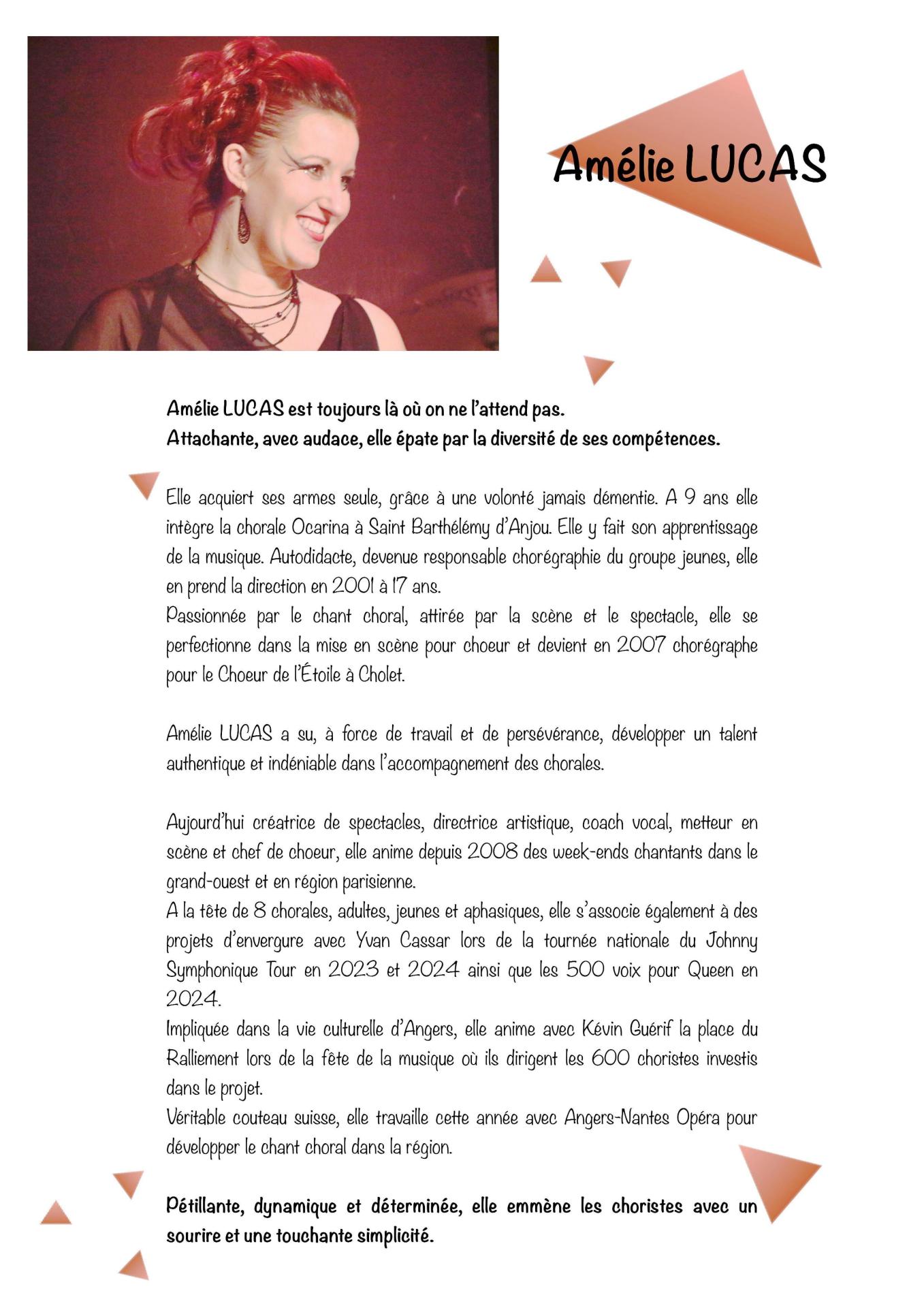 Biographie Amélie Lucas mars 2025