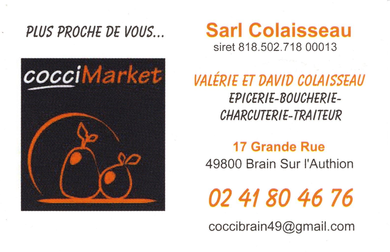 Carte visite coccimarket colaisseau