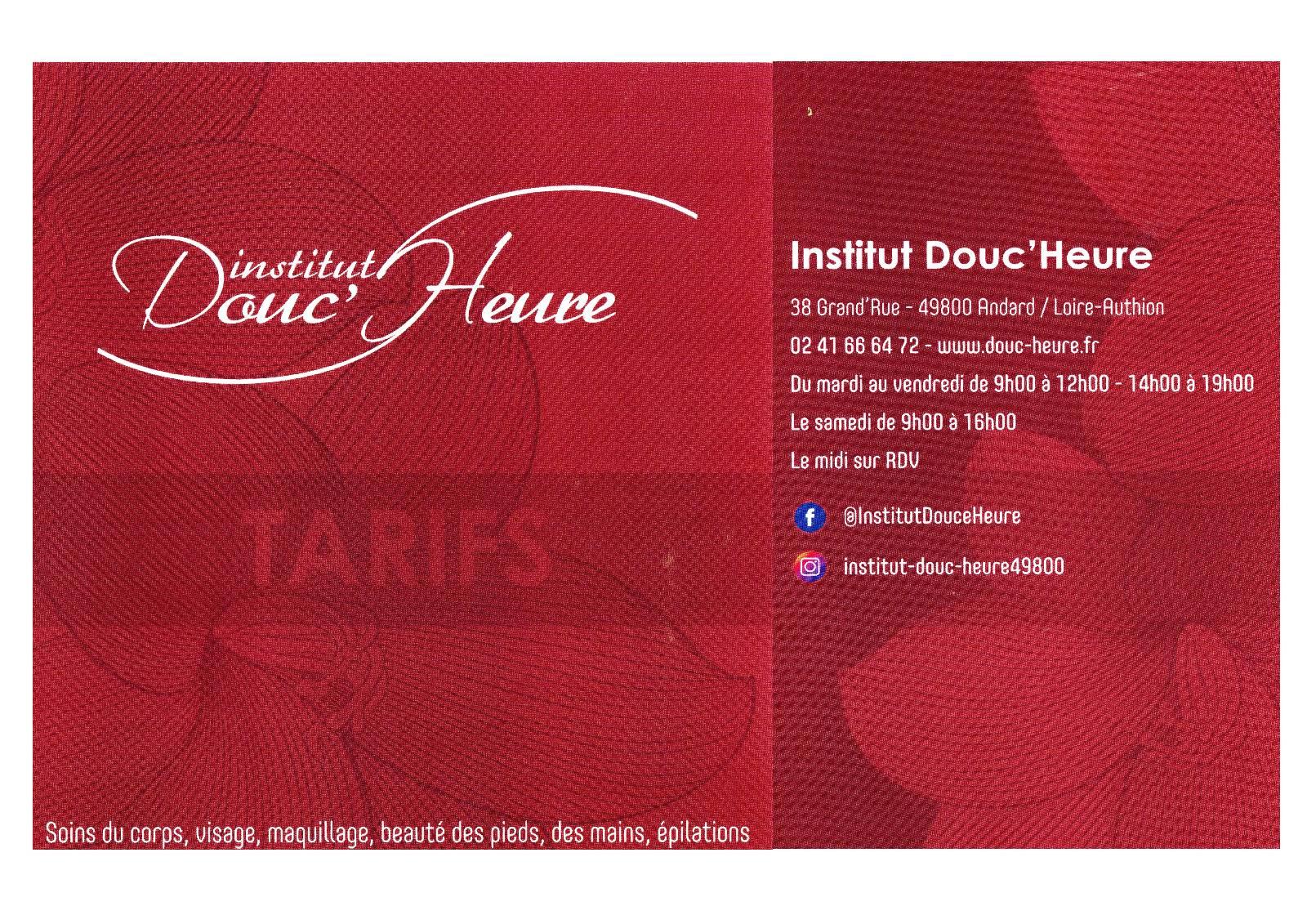 Carte visite douc heure