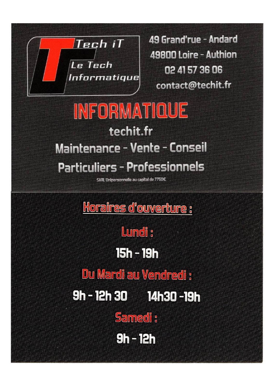 Carte visite tech it